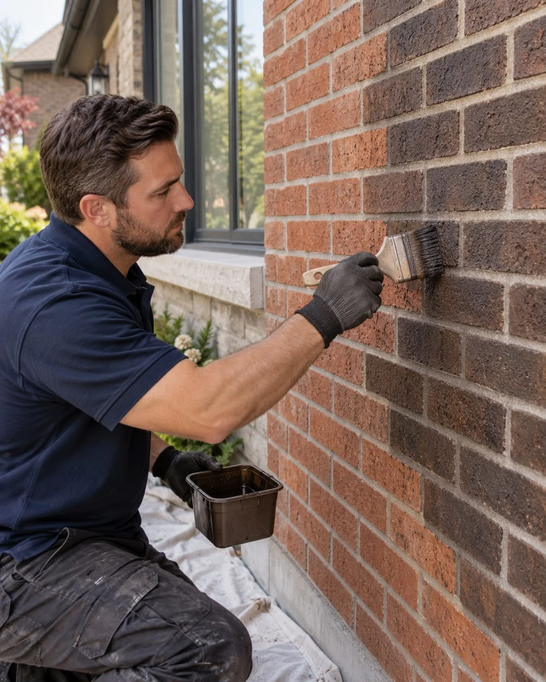 Brick Painting and Staining